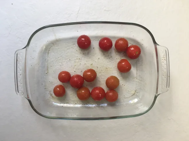 Bake tomatoes