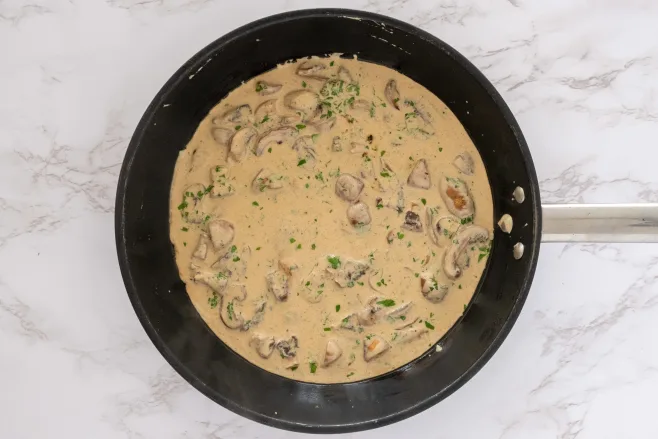 Make mushroom sauce