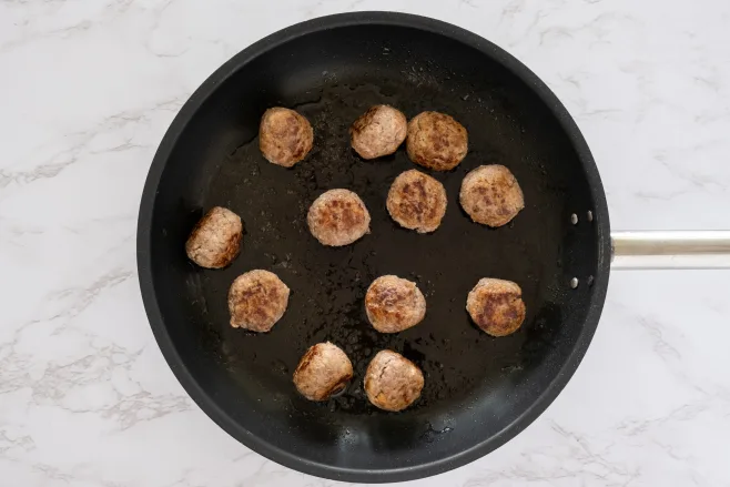 Brown meatballs