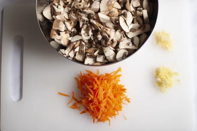 Prep mushrooms