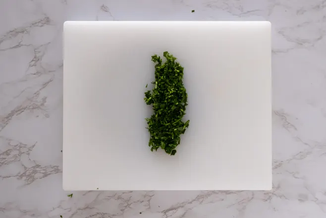 Chop parsley