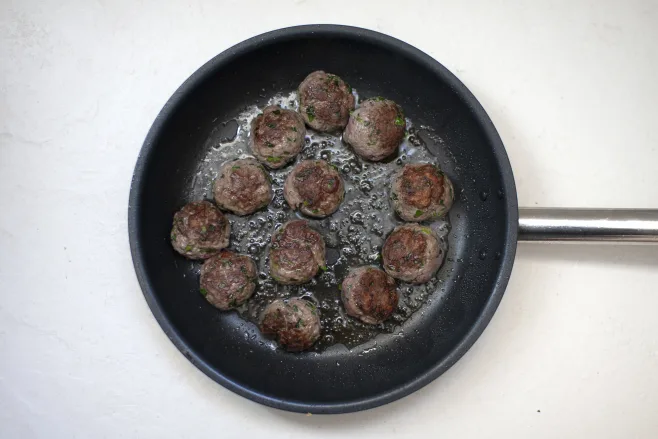 Fry meatballs