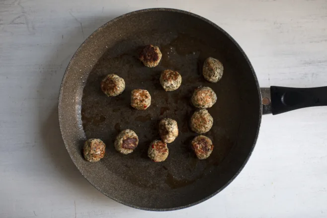 Fry meatballs