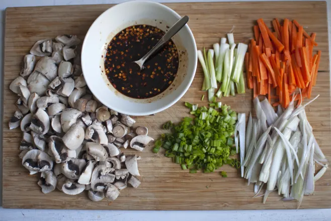 Prep vegetables