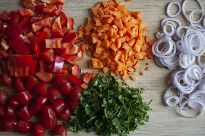 Prep vegetables