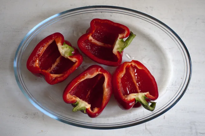 Roast peppers