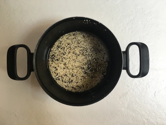 Cook quinoa