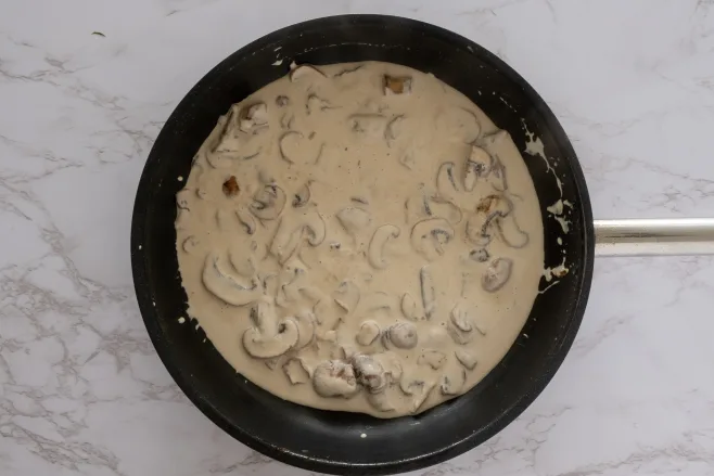 Make mushroom sauce