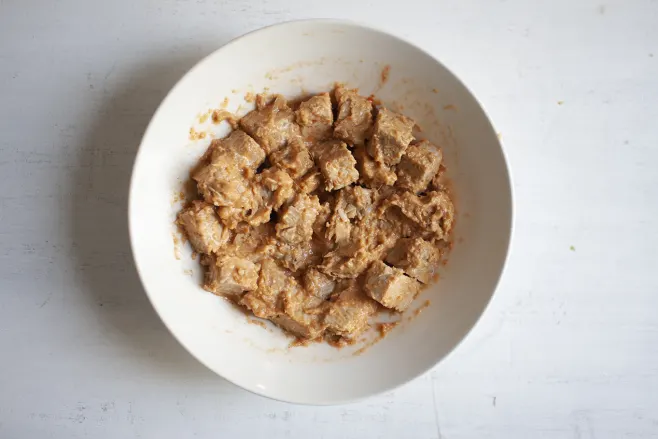 Marinate tempeh
