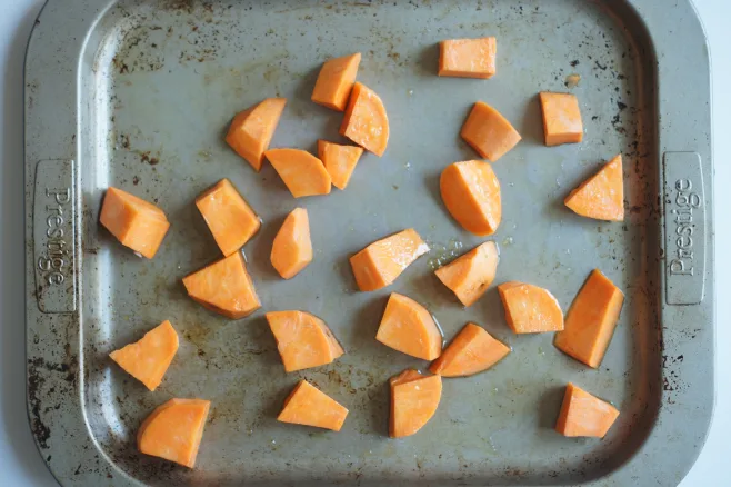 Roast sweet potatoes