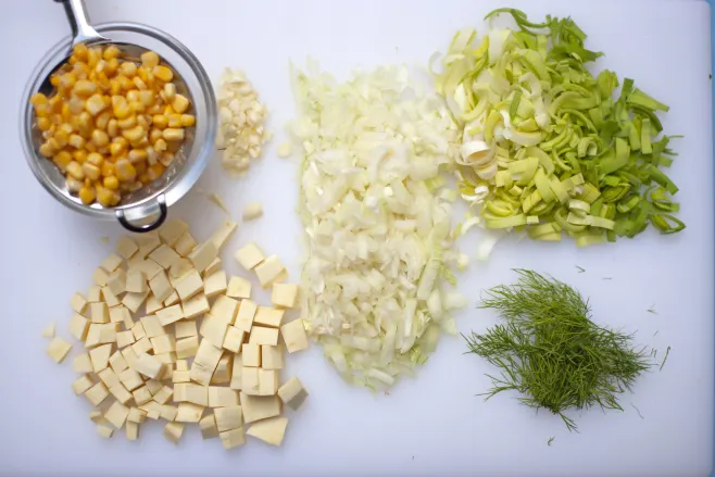 Prep vegetables