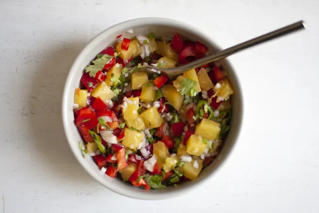 Finish pineapple salsa