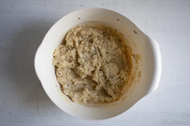 Make fishcake batter