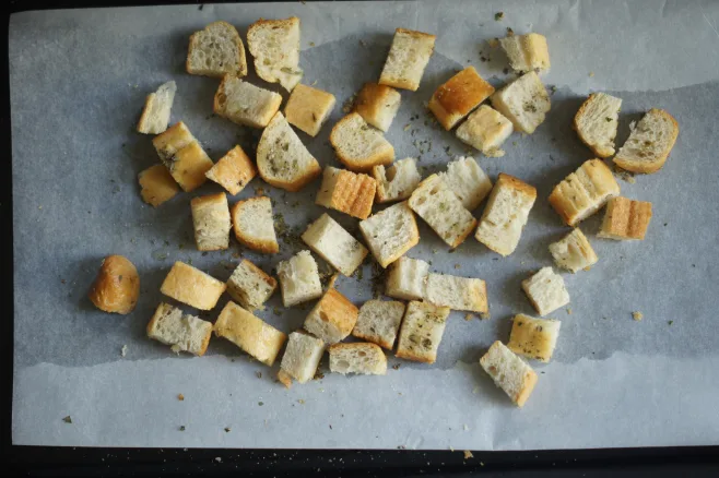 Roast croutons