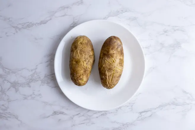 Precook potatoes