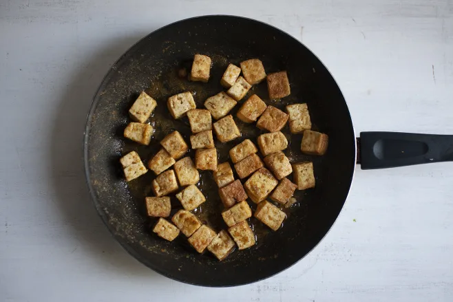 Fry tofu