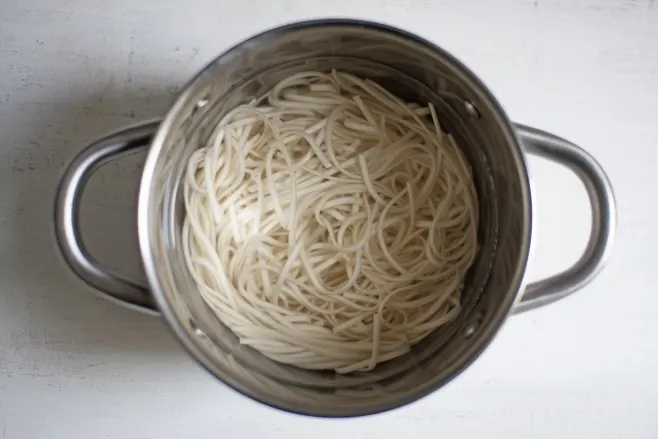 Boil noodles