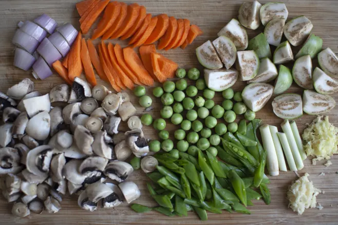 Prep vegetables