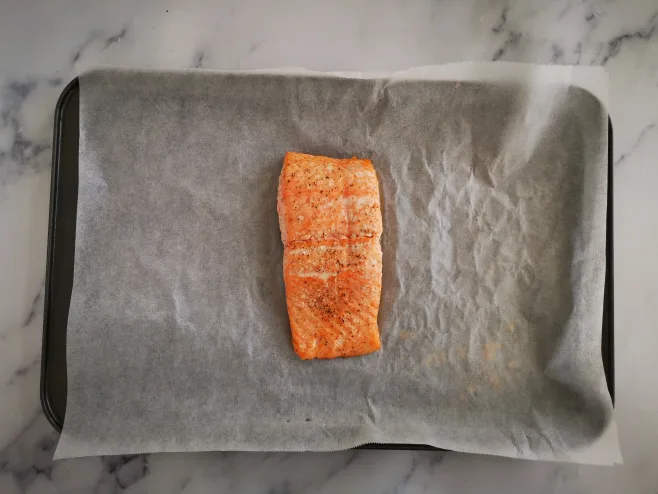 Bake salmon