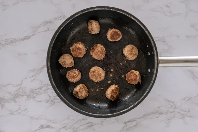 Fry meatballs