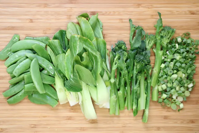 Prep stir-fry veggies