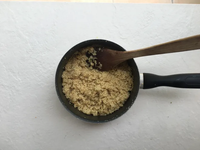 Cook quinoa