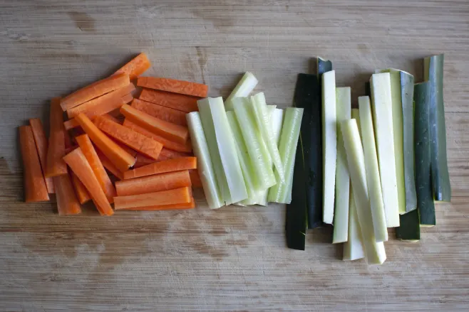 Chop vegetables