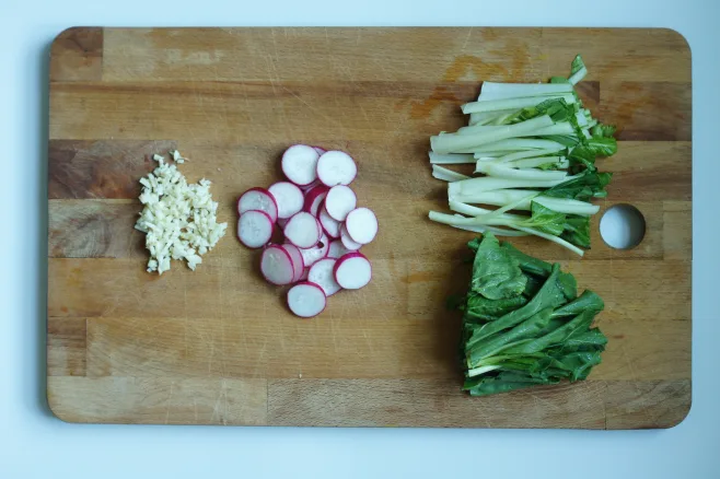 Prep pak choi