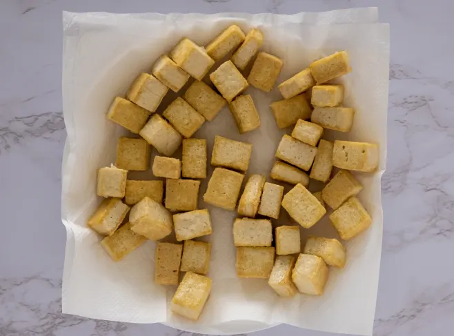 Fry tofu