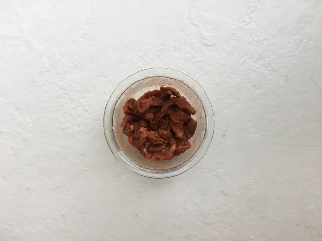 Marinate beef