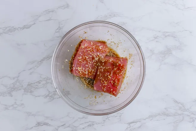 Marinate tuna