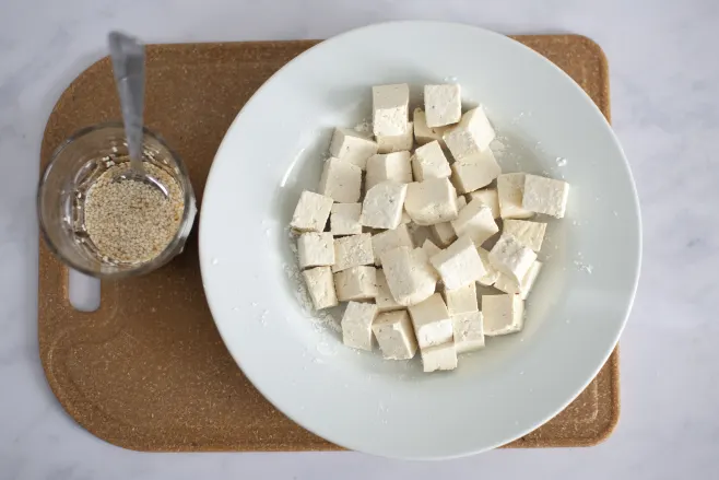 Prep tofu and sauce