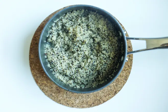 Boil quinoa