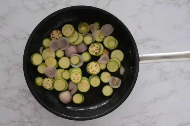 Fry zucchini