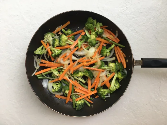 Fry veggies