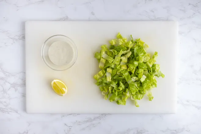 Make lemon tahini dip