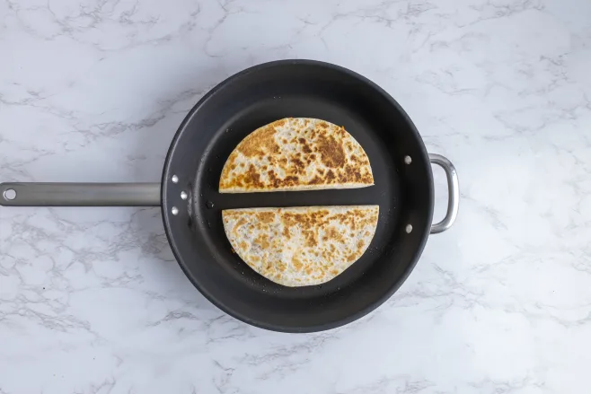 Fry quesadillas