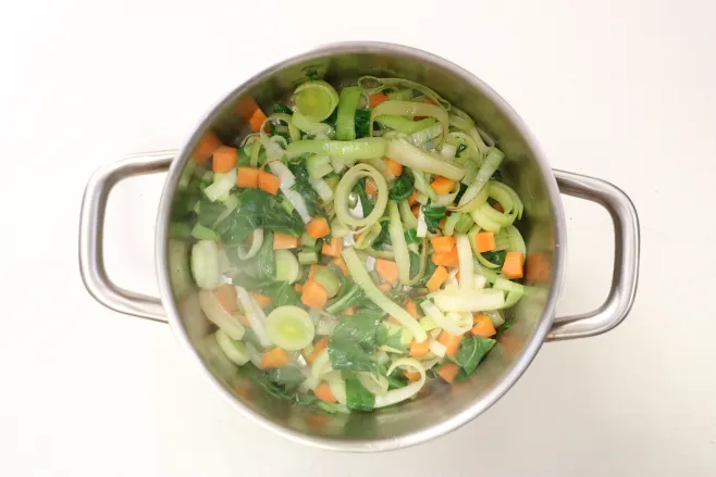 Cook vegetables