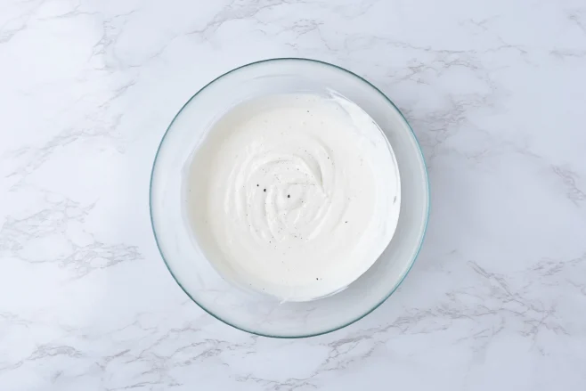 Mix garlic yogurt