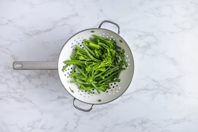 Blanch greens