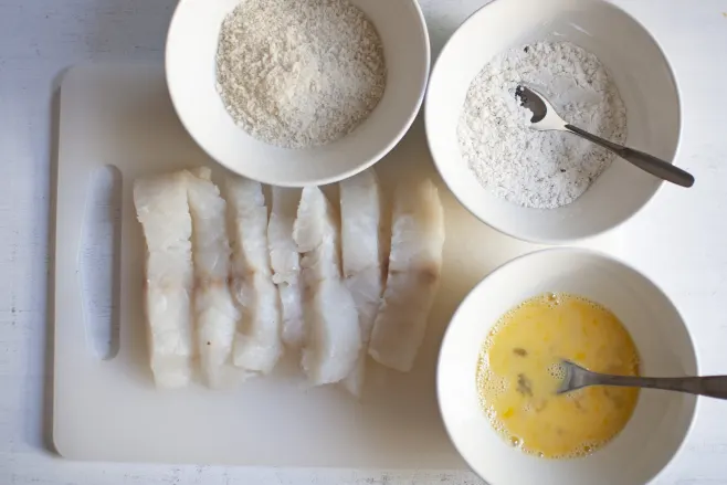 Prep fish fingers