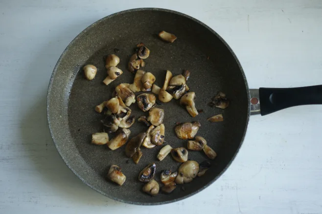 Fry mushrooms