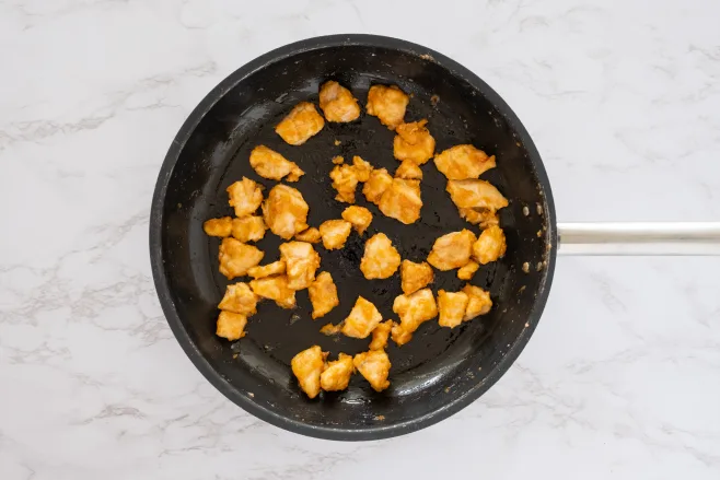 Toss chicken