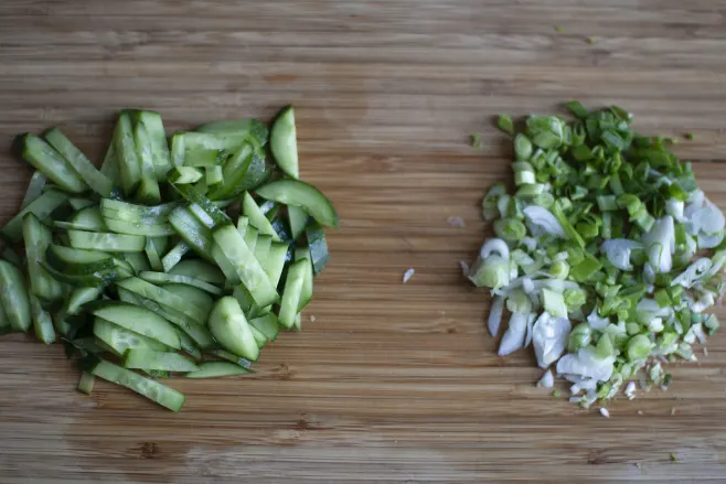 Prep cucumber salad