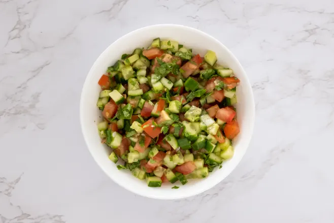 Make salad and serve