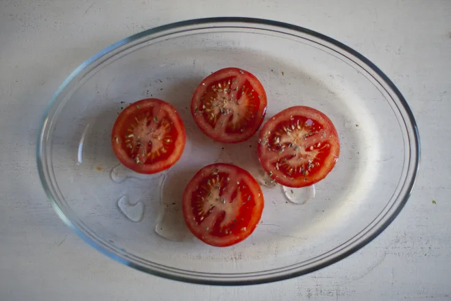 Bake tomatoes