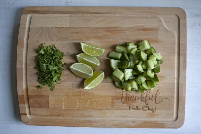 Prep cucumber salad