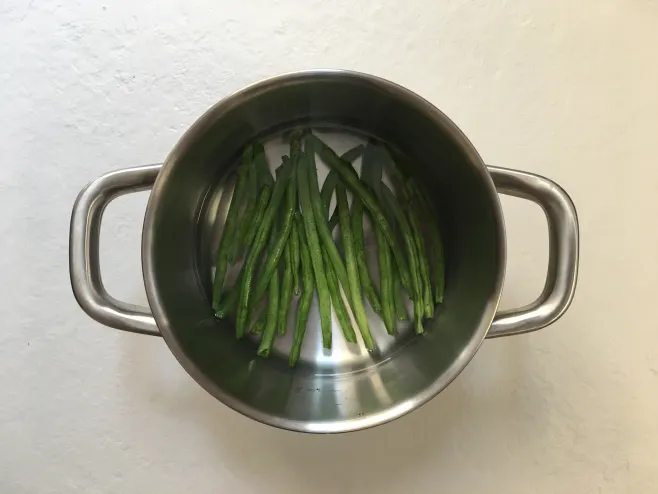 Boil green beans