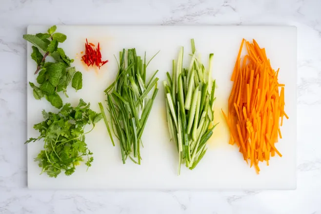 Prep vegetables