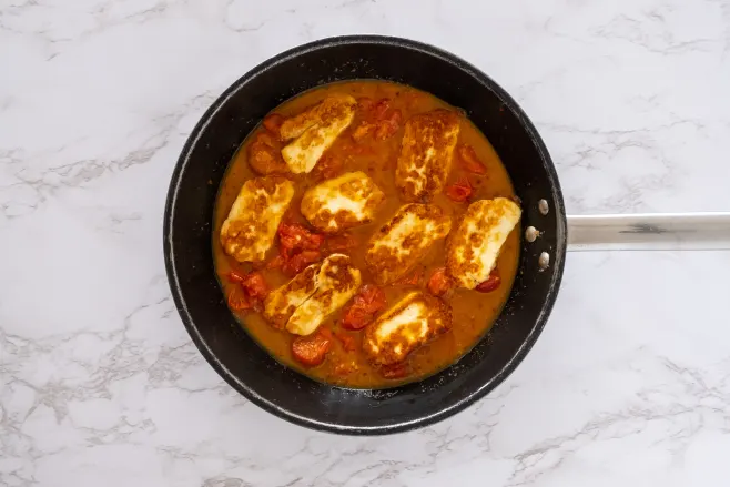 Add halloumi